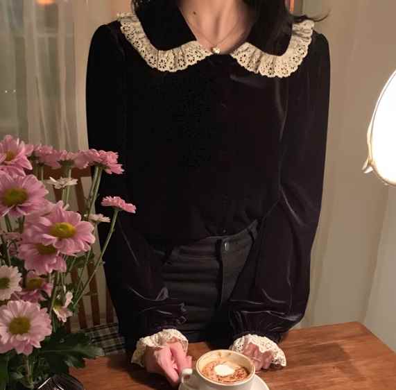 レディースシャツブラウスショート長...