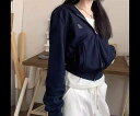 レディース トップス パーカー スウェット ショート 長袖 ストリート ファスナー ポケット フード シンプル カジュアル おしゃれ かっこいい レトロ ラフ ...