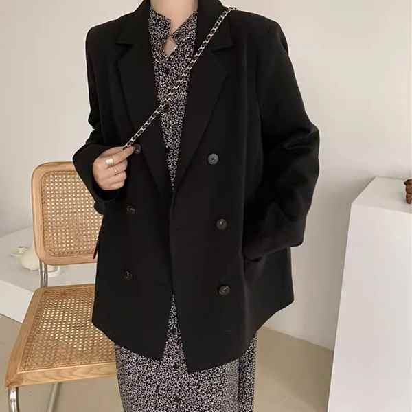 レディーススーツ風テーラードジャケット トップス ジャケット アウター 上着 ブレザー ミドル丈 長袖 襟付き スーツカラー ストレート..