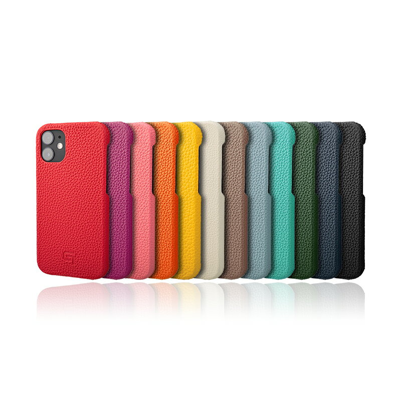 【セール】GRAMAS iPhone12 miniケース iPhone12 mini 本革 背面 German Shrunken-calf Genuine Leather Shell Case 耐衝撃 ワイヤレス充電 QI充電 カメラ保護