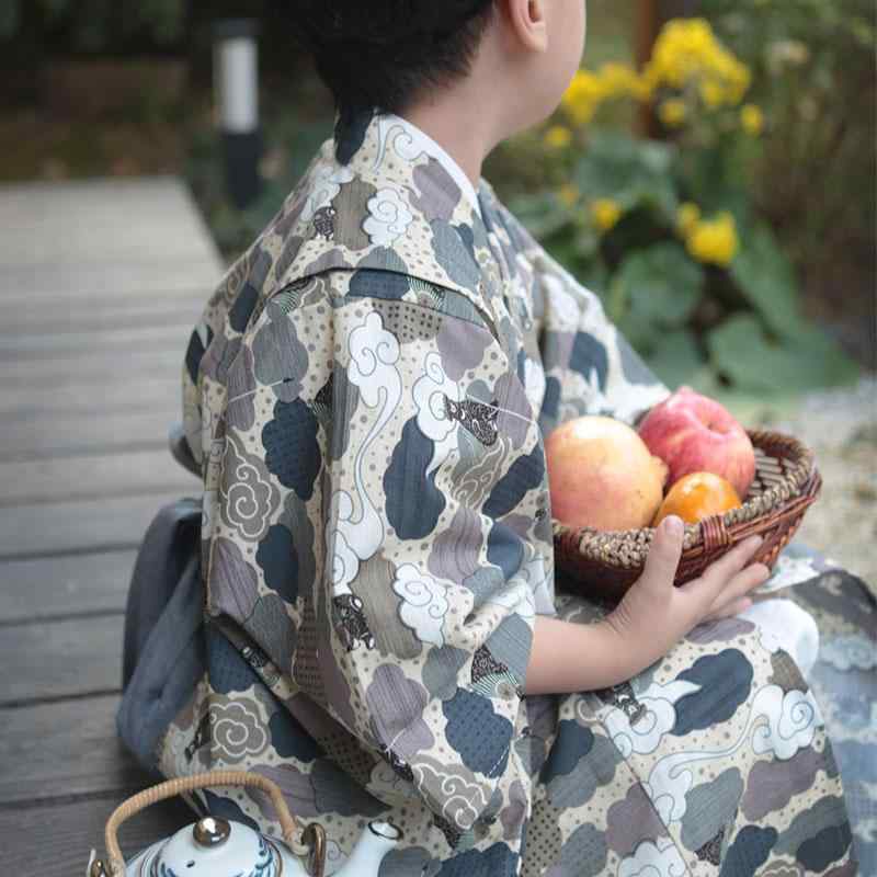 男の子 浴衣 着物 子供 キッズ 和装 和服 春夏 花火大会 お祭り おしゃれ 白