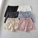 スウェット ハーフパンツ レディース ショート 短パン スポーツ リラックス ボトムス アメリカン レトロ ポケット ショーツ 春夏 速乾 カーゴ ホワイト ブラック ピンク