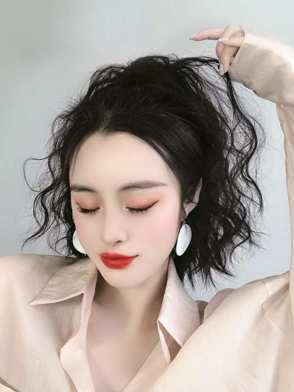 ウィッグ ポニーテール つけ毛 クリップ レディース かつら ヘアアレンジ 自然 ロング パーマ ショート