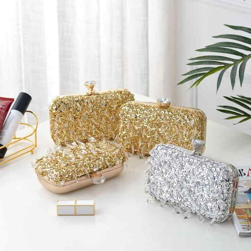 パーティー バッグ 結婚式 レディース おしゃれ ビーズ 刺繍 クラッチ ファッション ゴールド シルバー キラキラ パーティー バッグ 結婚式 レディース おしゃれ ビーズ 刺繍 クラッチ ファッション ゴールド シルバー キラキラ