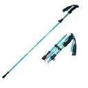 トレッキングポール 杖 ステッキ ハイキング 登山 山登り 屋外 軽量 伸縮式 折りたたみ ポータブル 多機能 ブラック レッド グリーン