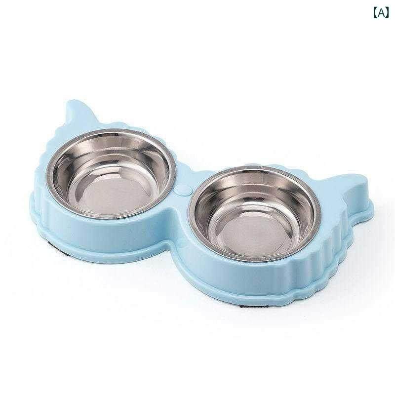 フードボウル 餌入れ 犬 猫 ペット 食器 ステンレス ダブル 滑り止め ライス 水 容器 餌皿 シンプル おしゃれ