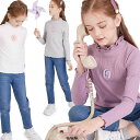 カットソー tシャツ キッズ 子供服 女の子 長袖 春秋 タートルネック トップス おしゃれ ピンク グレー ホワイト ハイネック