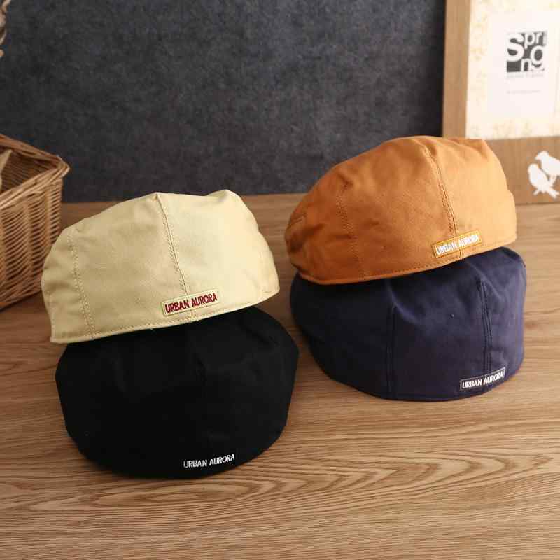 ハンチング 帽子 メンズ カップル ベレー帽 秋冬 レトロ ブラック ネイビー ブラウン 韓国