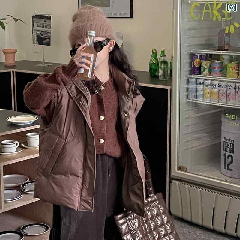 ダウンベスト キッズ アウター 防寒 子供服 男の子 女の子 ベビー 秋冬 暖かい 韓国 ジャケット カーキ..