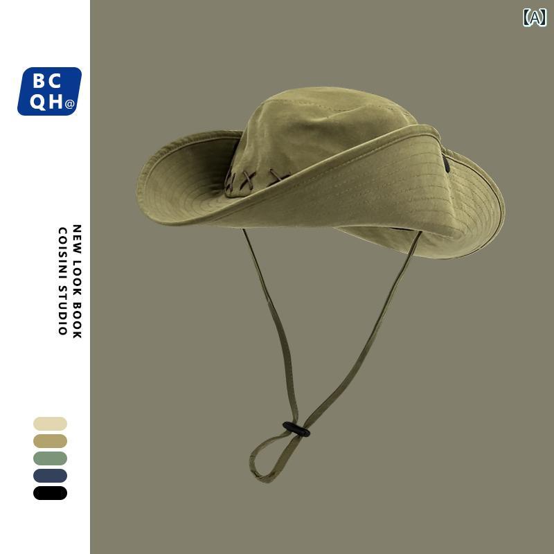 カウボーイハット ウエスタン テンガロンハット メンズ レディース アメリカン レトロ 春夏 帽子 カー..