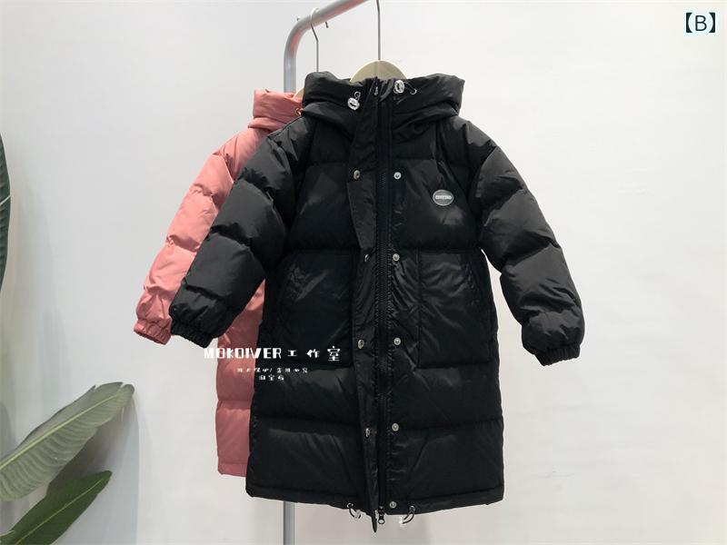 ダウンジャケット キッズ コート 子供服 アウター ロング おしゃれ かわいい 女の子 男の子 厚手 赤ちゃん ピンク ブラック 2
