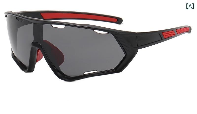 サイクリング サングラス アウトドア ランニング カラフル 自転車 乗馬 メガネ レディース メンズ アメリカン ブラック グレー ブルー