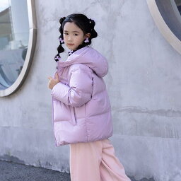 ダウンジャケット キッズ コート 子供服 アウター おしゃれ かわいい 男の子 女の子 フード付き ショート 秋冬 レッド ブラック シルバー