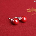 ピアス メンズ レディース アクセサリー おしゃれ スターリングシルバー ジュエリー 赤