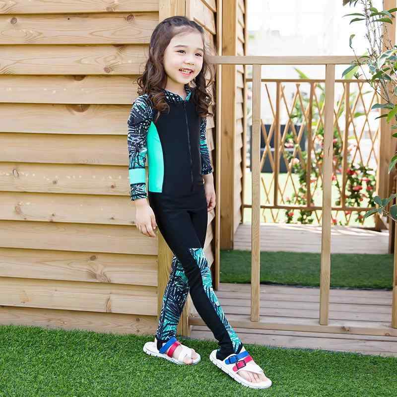 水着 サーフィン ウェットスーツ キッズ 子供 ダイビングスーツ 女の子 長袖 長ズボン グリーン ピンク
