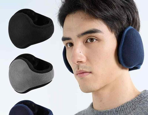 耳あて メンズ イヤーマフ 暖かい 折りたたみ式 厚手 防寒 防風 冬 グレー ブラック ネイビー 耳あて メンズ イヤーマフ 暖かい 折りたたみ式 厚手 防寒 防風 冬 グレー ブラック ネイビー