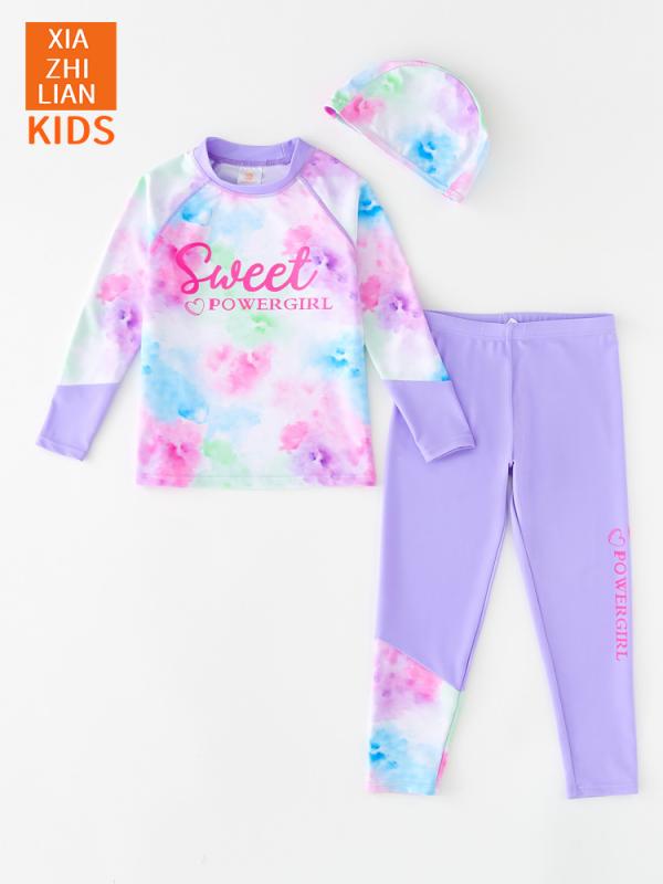 サーフィン ウェットスーツ キッズ 子供 女の子 ダイビングスーツ 速乾 日焼け防止 紫外線カット 長袖 ..