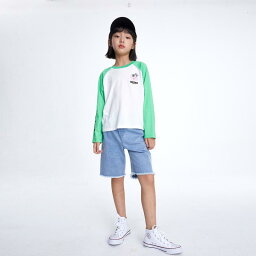 tシャツ キッズ 子供服 女の子 ロンT コットン 長袖 ニット春 ラウンドネック カジュアル トップス グリーン ブラック 韓国