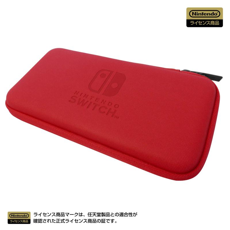 【任天堂ライセンス商品】スリムハードポーチfor Nintendo Switch Lite レッド 【Nintendo Switch Lite対応】