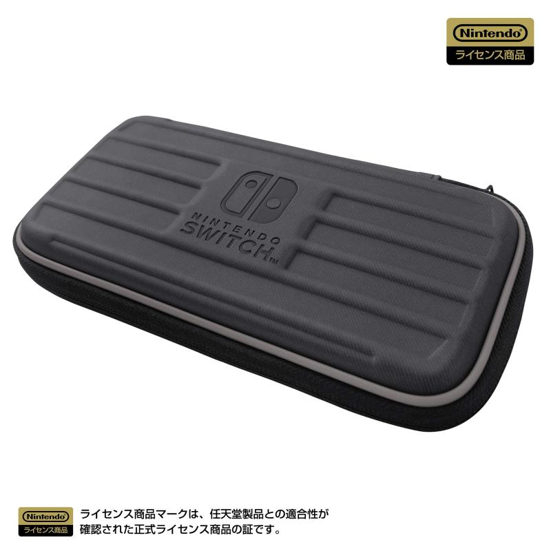 【任天堂ライセンス商品】タフポーチ for Nintendo Switch Lite ブラック✕グレー 【Nintendo Switch Lite対応】