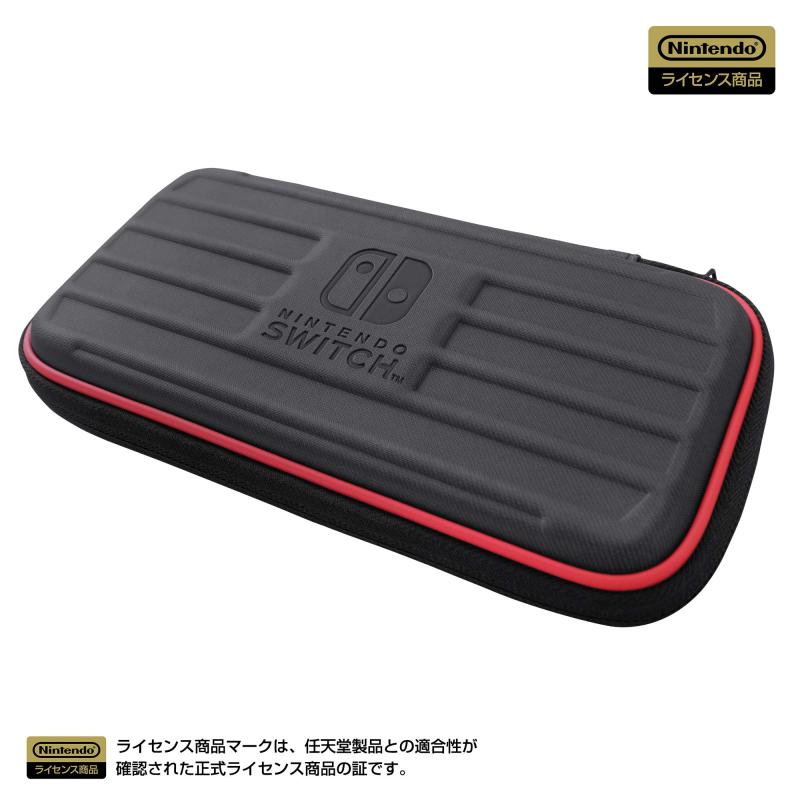 【任天堂ライセンス商品】タフポーチ for Nintendo Switch Lite ブラック✕レッド 【Nintendo Switch Lite対応】