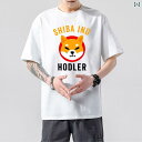 tシャツ 犬柄 メンズ 半袖 ラウンドネック 春夏 綿 ストリート カジュアル ホワイト 黒 おしゃれ