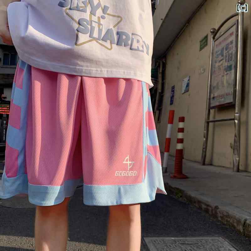 ハーフパンツ メンズ 春夏 アメリカンレトロ アメカジ 高級感 無地 ドレープ感 とろみ感 ゆったり 七分丈 クロップド丈 ワイド ポリエステル カジュアル ストリート 普段使い リラックスウェア