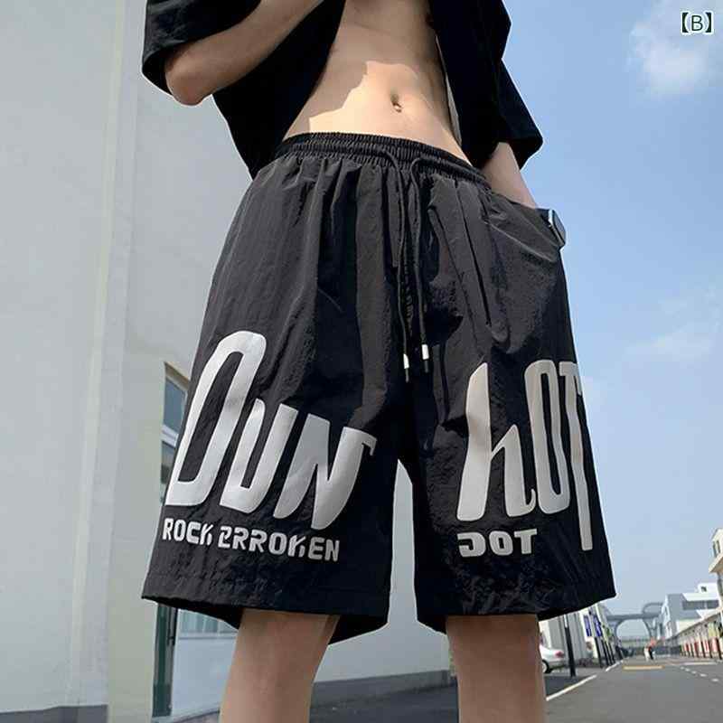 メンズ ハーフパンツ バスケットボール バスケ ショーツ スポーツ 短パン 夏 大きいサイズ 速乾 ティーンエイジャー レッド ブラック