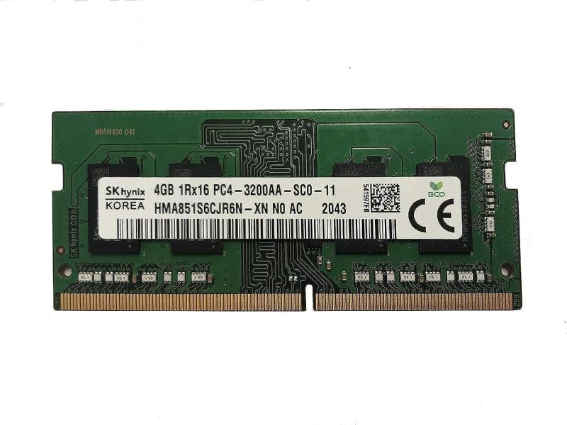 SK Hynix 4GB DDR4 3200MHz PC4-25600 1.2V 1R x 16 SODIMM m[gp\R RAM W[ HMA851S6CJR6N-XN OEMpbP[W