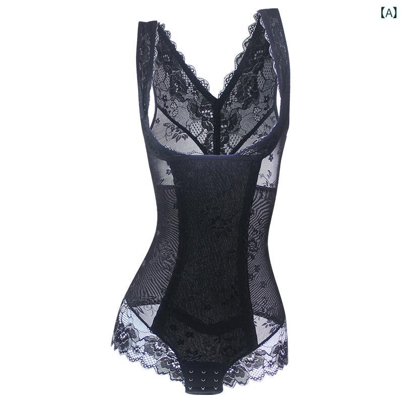 ボディシェイパー 引き締め 下着 夏 腹部 ウエスト コルセット ワンピース 産後 脂肪燃焼 黒 ベージュ グリーン