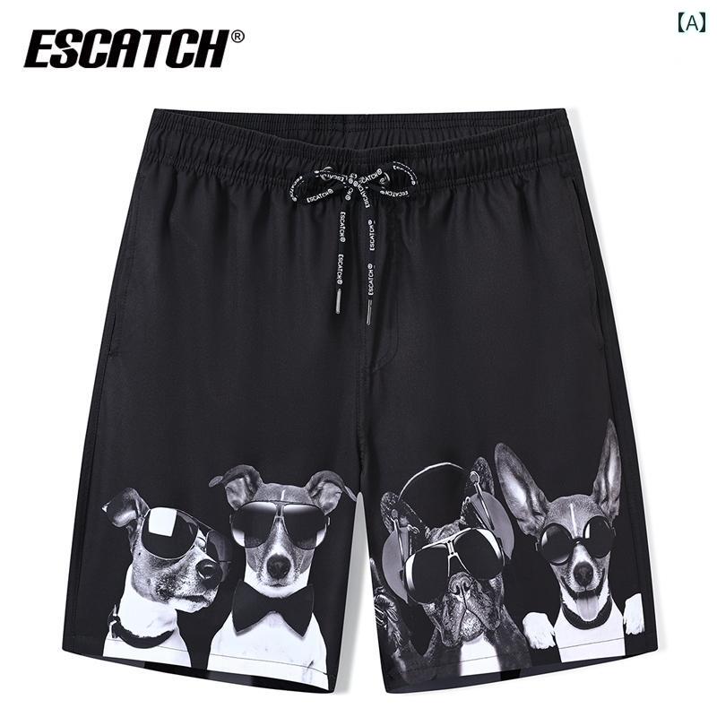 メンズ 海パン 水着 サーフ パンツ ビーチ バカンス プール ショーツ ゆったり 速乾 温泉 水泳 ブラック ブルー イエロー