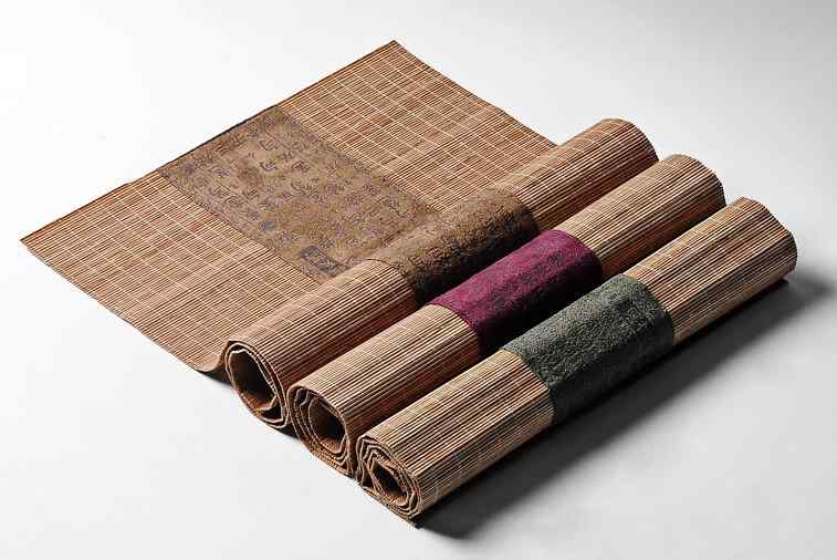 テーブルランナー 和風 茶道 マット ティー アクセサリー 禅 リネン コースター レッド ブラウン グリ..