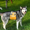 犬用 ハーネス リュック ナップザック ゴールデンレトリバー バッグ 散歩 ペット 収納 ロープ 大型犬 イエロー ブラック カーキ