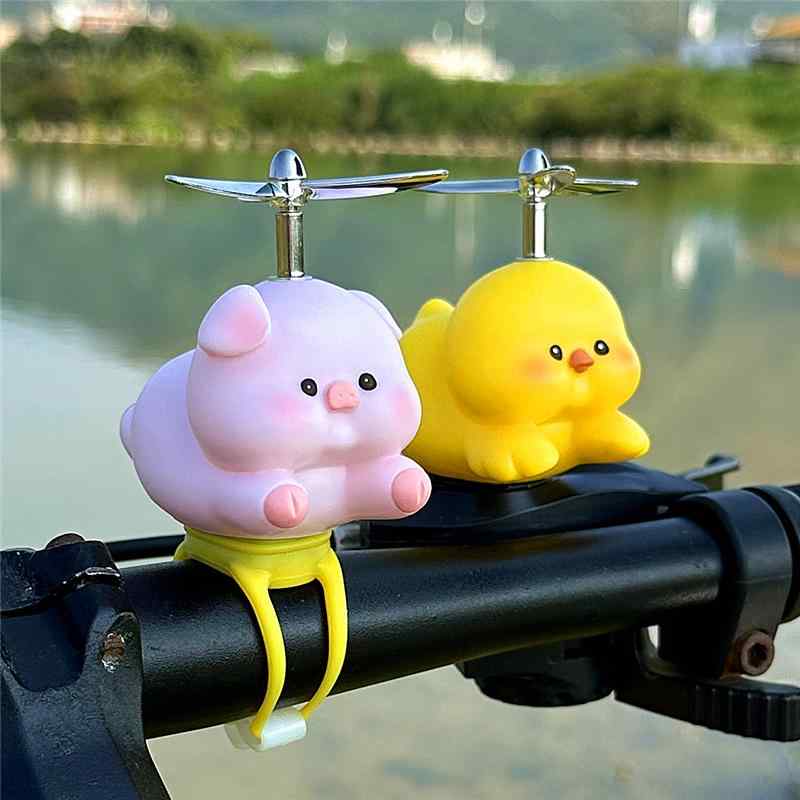 自転車 アクセサリー ハンドル 装飾 かわいい 豚 アヒル バックミラー 車 飾り バイク ペンダント