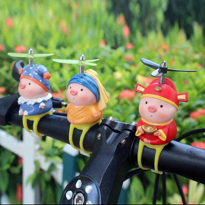 自転車 アクセサリー 装飾 かわいい オーナメント ハンドル 飾り バイク ギフト 豚 ブタ