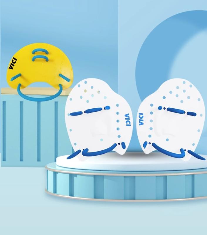 水泳 パドル 水かき スイミング 練習 メンズ レディース ハーフ トレーニング フィン ブラック レッド イエロー