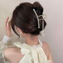 ヘアクリップ ヘアアクセサリー レディース パール クリップ ホワイト ブルー ラインストーン キラキラ
