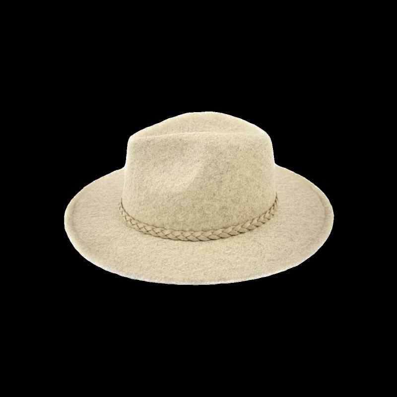 中折れハット メンズ レディース 紳士 帽子 ウール 英国 秋冬 平つば フェルト レトロ ファッション ジャズ カジュアル ベージュ