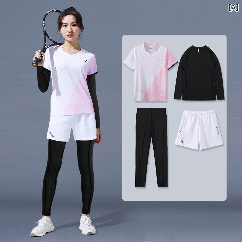 バドミントン ウェア メンズ レディース 大きいサイズ 長袖 スポーツ プロ 競技 ユニフォーム 秋冬 卓球 テニス トレーニング ピンク ホワイト ブルー