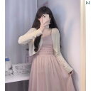 カーディガン レディース 羽織 ボレロ ショート ニット 日焼け防止 夏 薄手 チョッキ サスペンダー スカート ブラウス ショール ジャケット ホワイト ブラック ベージュ