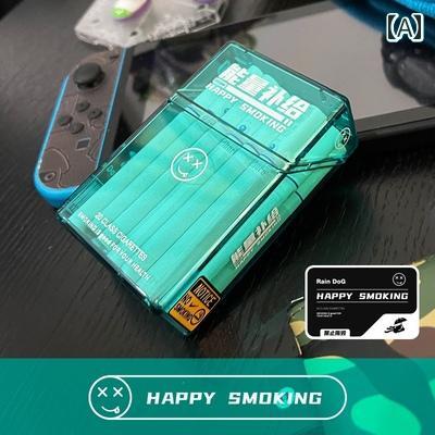 タバコケース おしゃれ かわいい レディース メンズ ポータブル 20パック 厚手 シガレットボックス セット 透明 ボーイフレンド ギフト レトロ ファッショ...