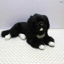 リアル 犬 ぬいぐるみ 男の子 女の子 メンズ レディース 模擬 装飾 動物 人形 ペット 窓 ブラック