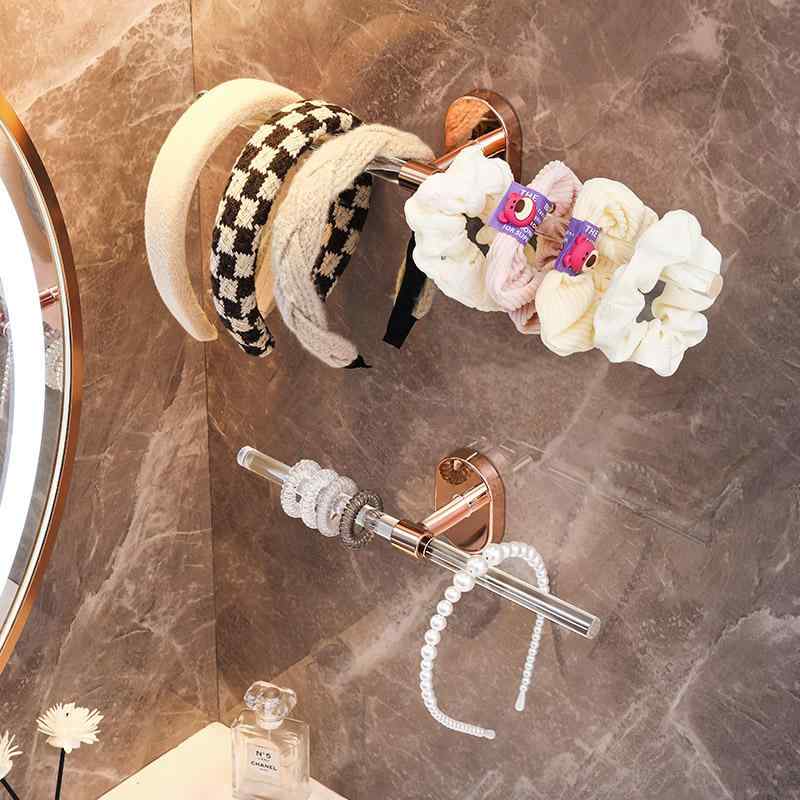 アクセサリー カチューシャ ラック 収納 ヘアバンド 女の子 ヘアピン 飾り フック 壁掛け バスルーム