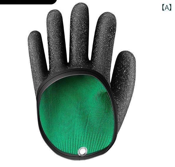 フィッシンググローブ 夏 釣り アウトドア 手袋 屋外 メンズ とげ防止 防水 滑り止め ルアー ゴム 刺し..