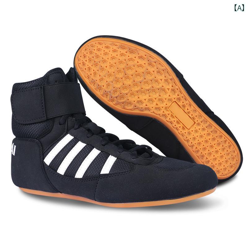 格闘技 シューズ ボクシング レスリング メンズ レディース トレーニング スポーツ ジム 通気性 子供 キッズ ブラック レッド ブルー