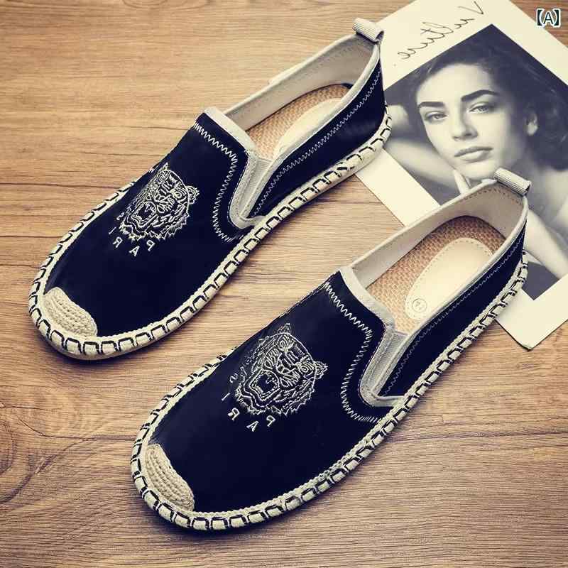 エスパドリーユ メンズ スリッポン カジュアル シューズ 歩きやすい かっこいい おしゃれ レジャー 靴 ..