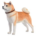 リアル 犬 フィギュア 男の子 女の子 メンズ レディース 模擬 秋田 動物 ペット 樹脂 かわいい 癒し 人形 イエロー ホワイト グレー