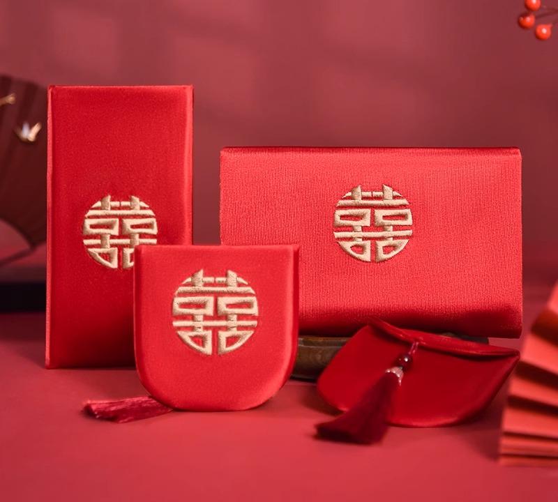 ふくさ 袱紗 結婚式 赤 封筒 バッグ お祝い 中国風 チャイナ風 ご祝儀袋 ギフト ウェディング