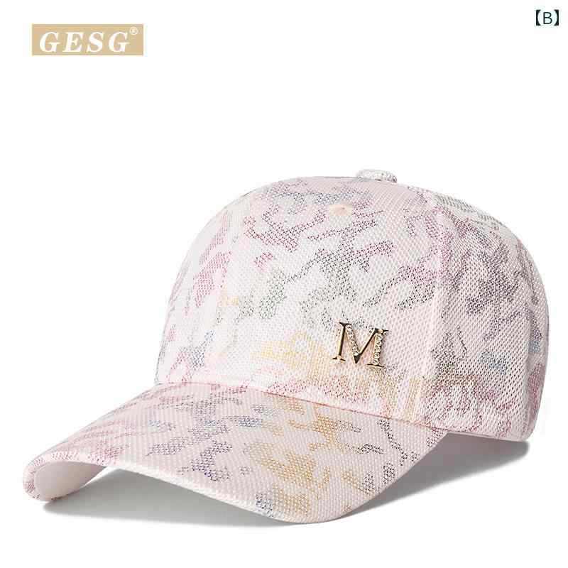キャップ レディース 帽子 キラキラ おしゃれ 韓国 春秋 ベースボール カラフル ラインストーン ブラック ピンク グレー