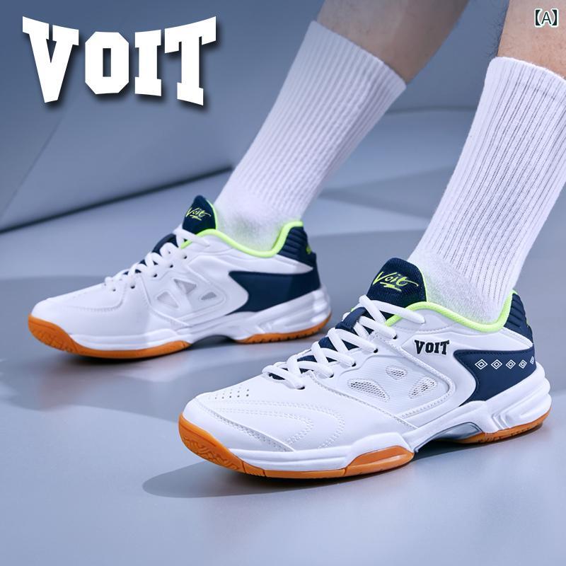 卓球 シューズ メンズ レディース 紳士靴 プロ 衝撃吸収 競技 耐摩耗 バドミントン スポーツ ホワイト